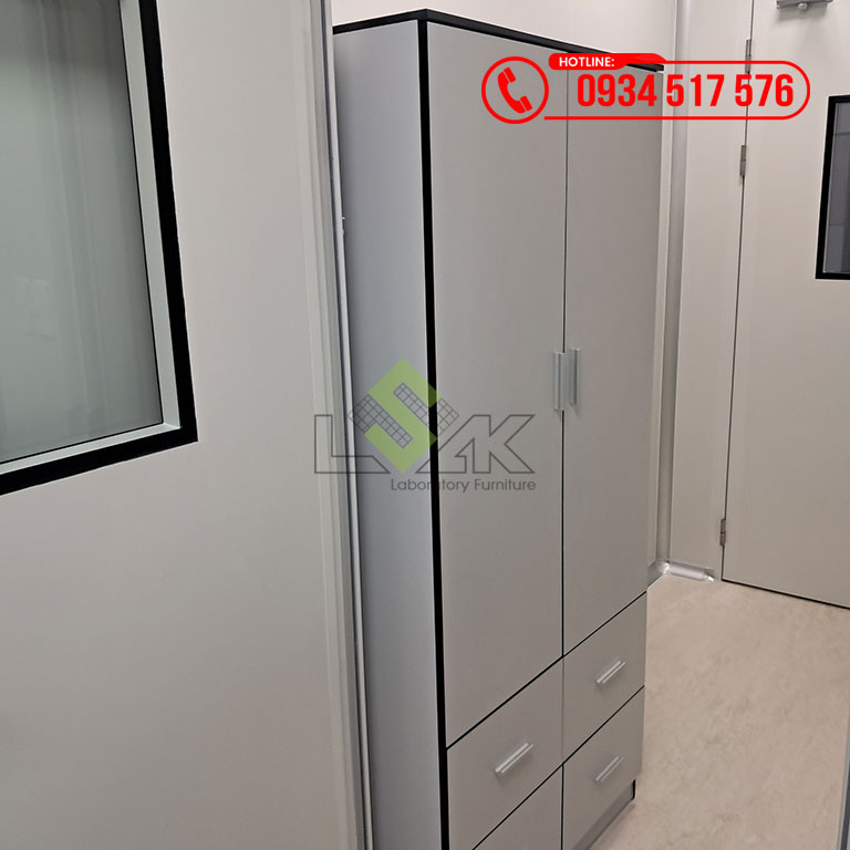 Tủ quần áo phòng lab vật liệu bằng tấm phenolic