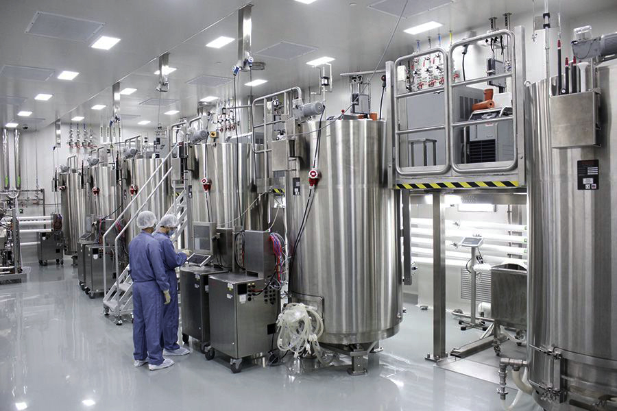 Dây chuyền lên men trong sản xuất enzyme
