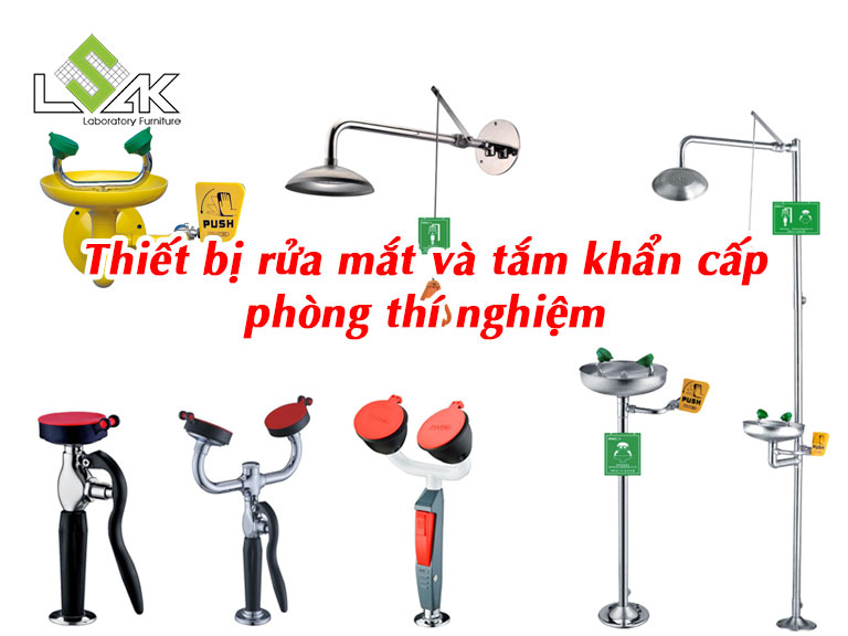 Thiết bị rửa mắt và tắm khẩn cấp phòng thí nghiệm