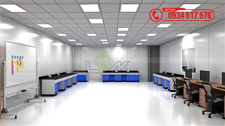 Thiết kế phòng lab kiểm nghiệm sản phẩm nhà máy Công ty TNHH CS Bearing Việt Nam