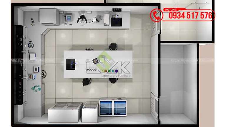 Thiết kế phòng lab R&D chiết xuất tinh dầu trầm hương
