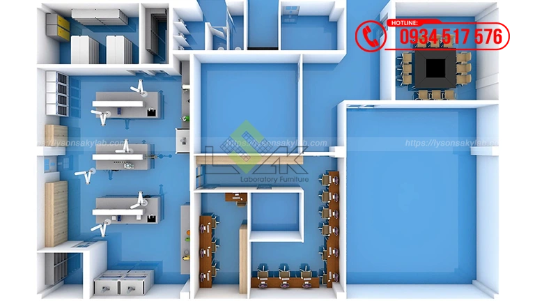 Thiết kế Phòng lab R&D, phòng lab QC, phòng Application Công ty TNHH Akzo Nobel Coatings Vietnam