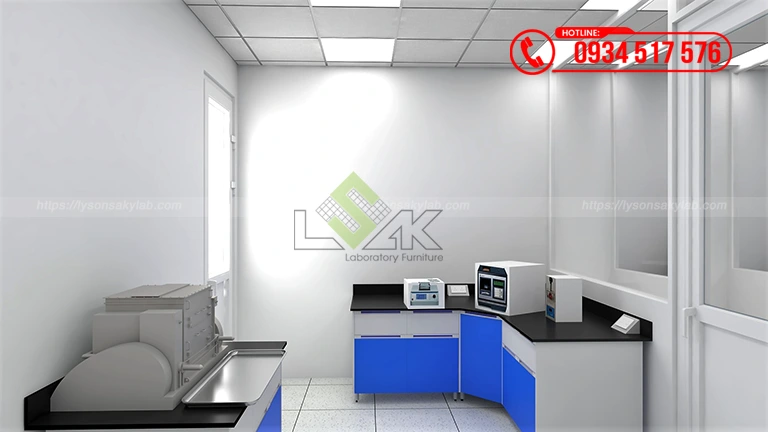 Thiết kế phòng lab Nhà máy sản xuất thức ăn chăn nuôi Công ty TNHH Hải Đại Vĩnh Long