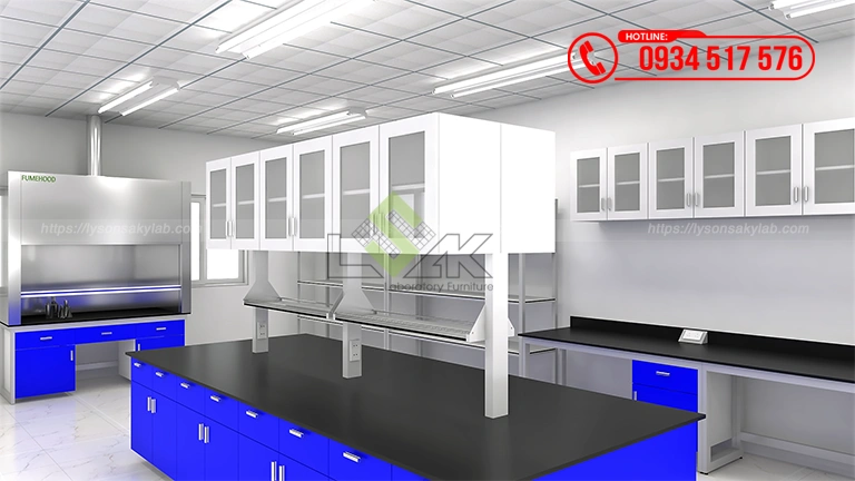 Thiết kế phòng lab R&D Công ty TNHH Nan Pao Materials Việt Nam