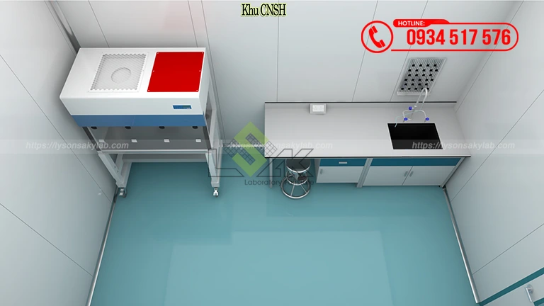 Thiết kế phòng lab R&D, QC Nhà máy sản xuất thuốc Thú Y và Thủy Sản Công ty Cổ Phần UV