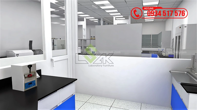 Thiết kế phòng lab Nhà máy sản xuất thức ăn chăn nuôi Công ty TNHH Hải Đại Vĩnh Long