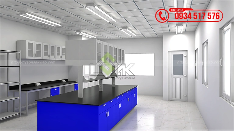 Thiết kế phòng lab R&D Công ty TNHH Nan Pao Materials Việt Nam