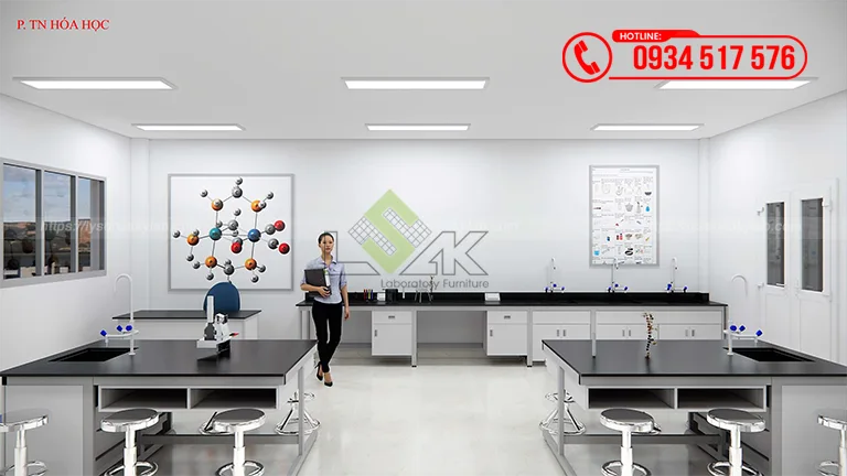 Thiết kế phòng thực hành thí nghiệm hóa học Trường TH-THCS-THPT Ngô Thời Nhiệm