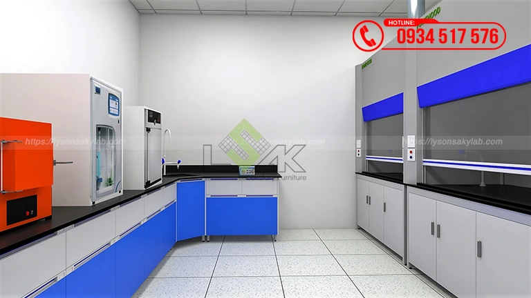 Thiết kế phòng lab Nhà máy sản xuất thức ăn chăn nuôi Công ty TNHH Hải Đại Vĩnh Long