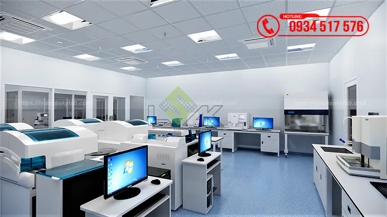 Thiết kế phòng xét nghiệm Bệnh viện Đa khoa Vạn An
