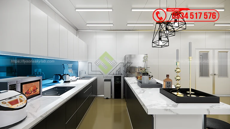 Thiết kế phòng lab Nhà máy Đông trùng Hạ thảo Hector Lavite