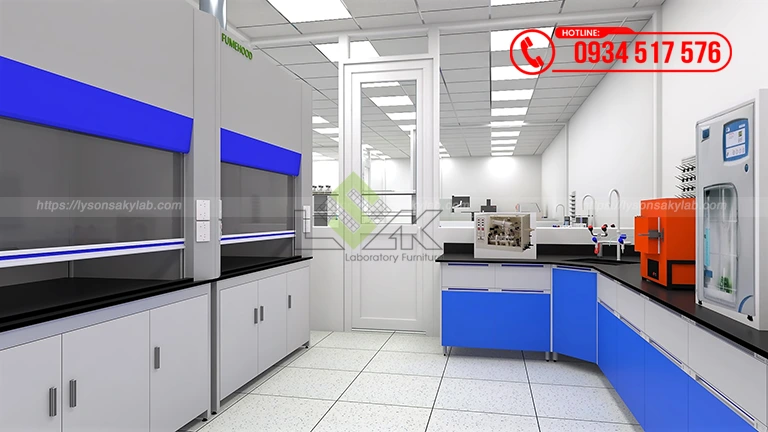Thiết kế phòng lab Nhà máy sản xuất thức ăn chăn nuôi Công ty TNHH Hải Đại Vĩnh Long