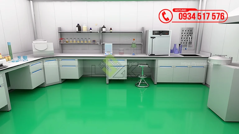 Thiết kế phòng lab mỹ phẩm, dược phẩm tại Vĩnh Long