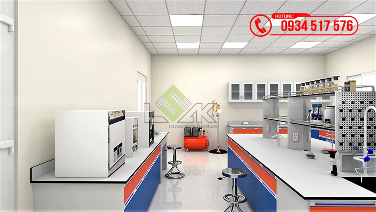 Thiết kế phòng lab Nhà máy Sản xuất Dầu khí Công ty Cổ phần Dầu khí Đông Phương (Orient Oil)