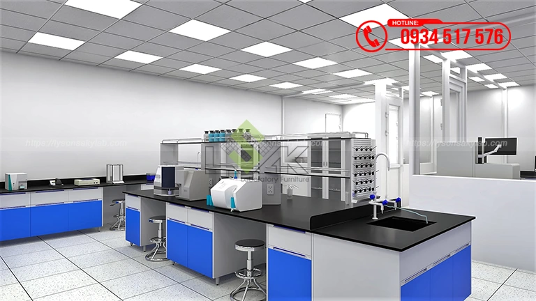 Thiết kế phòng lab Nhà máy sản xuất thức ăn chăn nuôi Công ty TNHH Hải Đại Vĩnh Long