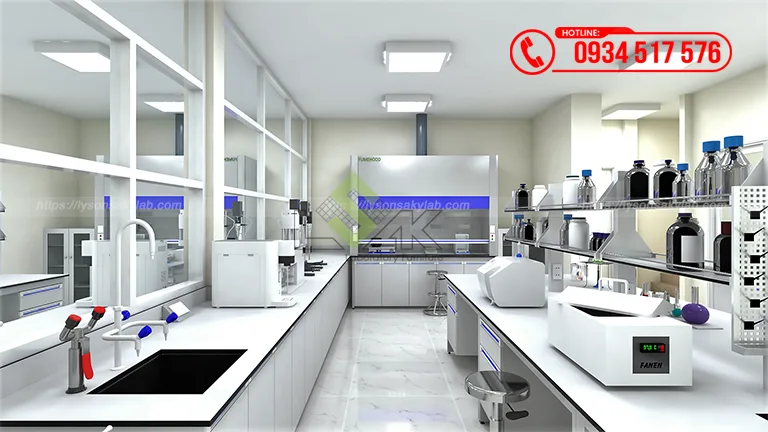 Thiết kế phòng lab R&D Công ty Cổ Phần Thuốc Sát Trùng Việt Nam (VIPESCO)