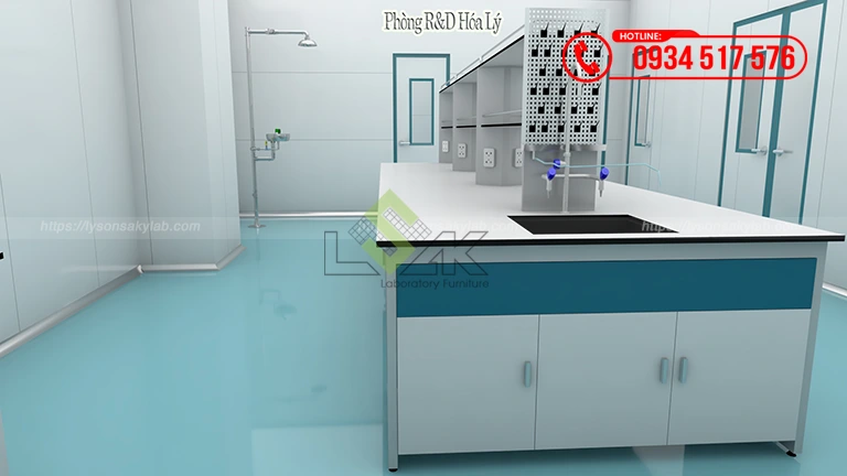Thiết kế phòng lab R&D, QC Nhà máy sản xuất thuốc Thú Y và Thủy Sản Công ty Cổ Phần UV