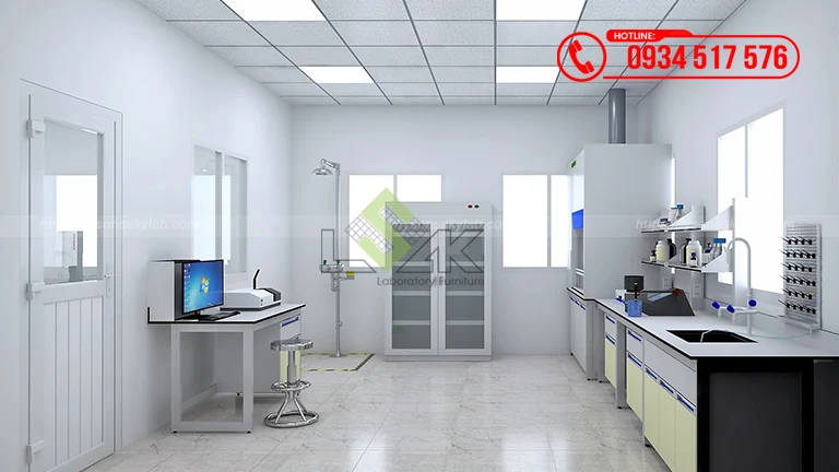 Thiết kế phòng lab Nhà máy sản xuất xỉ titan tại Bình Thuận