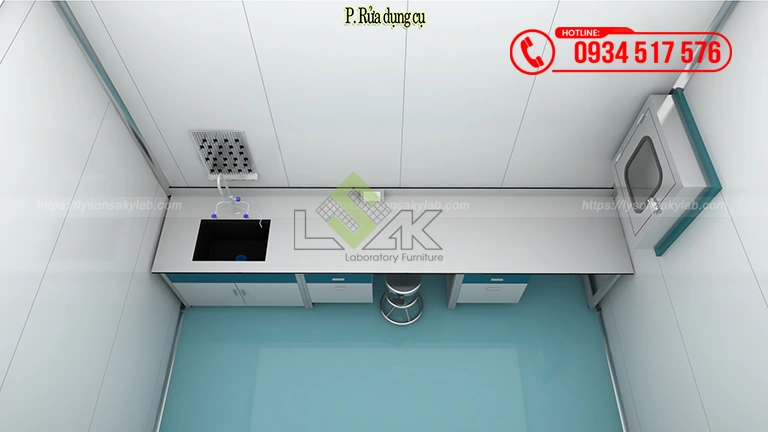 Thiết kế phòng lab R&D, QC Nhà máy sản xuất thuốc Thú Y và Thủy Sản Công ty Cổ Phần UV
