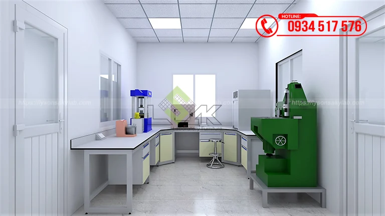 Thiết kế phòng lab Nhà máy sản xuất xỉ titan tại Bình Thuận