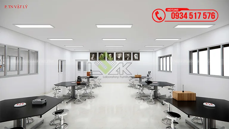Thiết kế phòng thực hành thí nghiệm vật lý Trường TH-THCS-THPT Ngô Thời Nhiệm