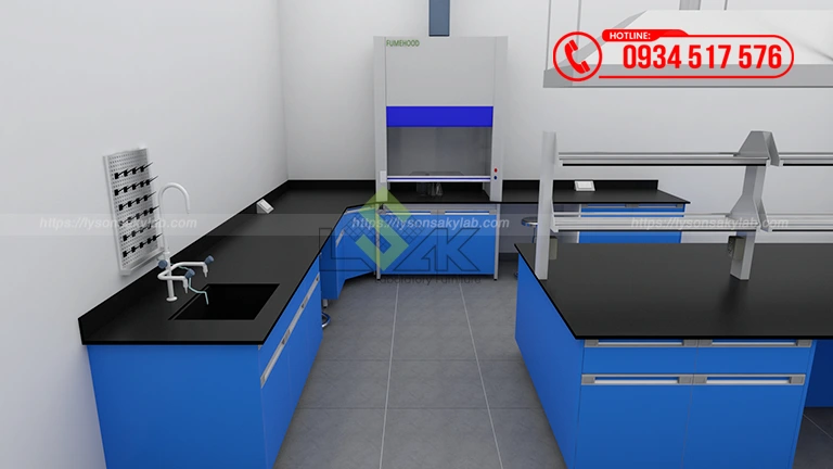 Thiết kế phòng lab Công ty TNHH Xindadong Textiles (Việt Nam) Giai đoạn 2