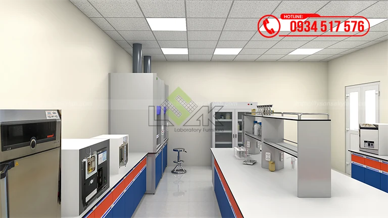 Thiết kế phòng lab Nhà máy Sản xuất Dầu khí Công ty Cổ phần Dầu khí Đông Phương (Orient Oil)
