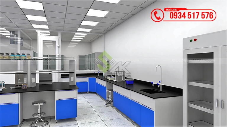 Thiết kế phòng lab Nhà máy sản xuất thức ăn chăn nuôi Công ty TNHH Hải Đại Vĩnh Long