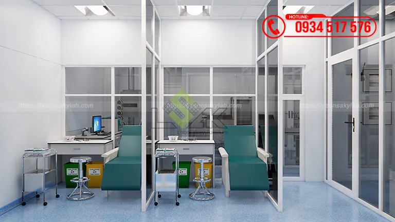 Thiết kế phòng xét nghiệm Bệnh viện Đa khoa Vạn An