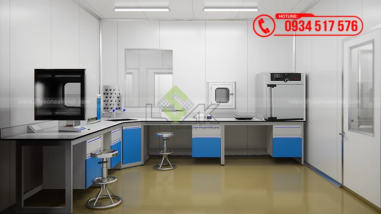 Thiết kế phòng lab Nhà máy Đông trùng Hạ thảo Hector Lavite