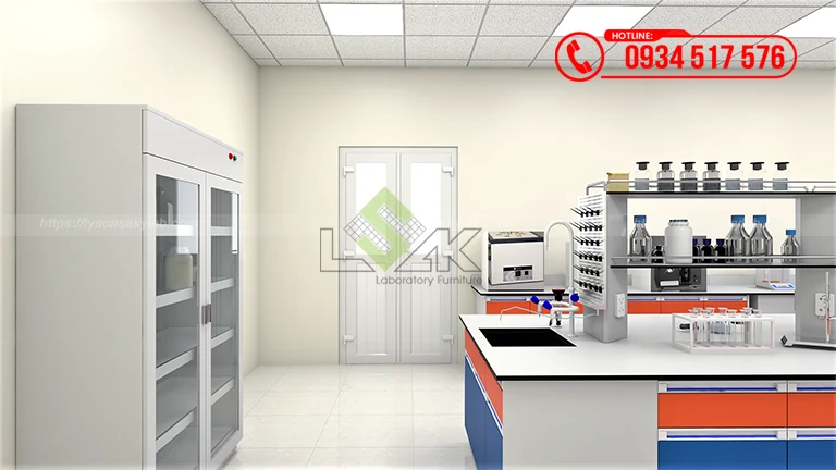 Thiết kế phòng lab Nhà máy Sản xuất Dầu khí Công ty Cổ phần Dầu khí Đông Phương (Orient Oil)