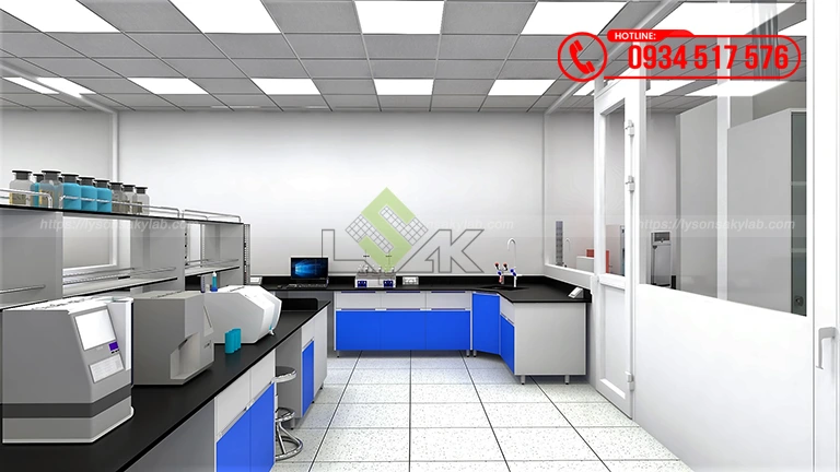 Thiết kế phòng lab Nhà máy sản xuất thức ăn chăn nuôi Công ty TNHH Hải Đại Vĩnh Long