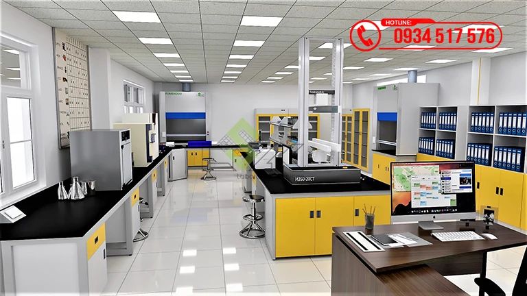 Thiết kế phòng lab R&D nhà máy sản xuất keo dán công nghiệp Công ty TNHH Techbond MFG (Việt Nam)