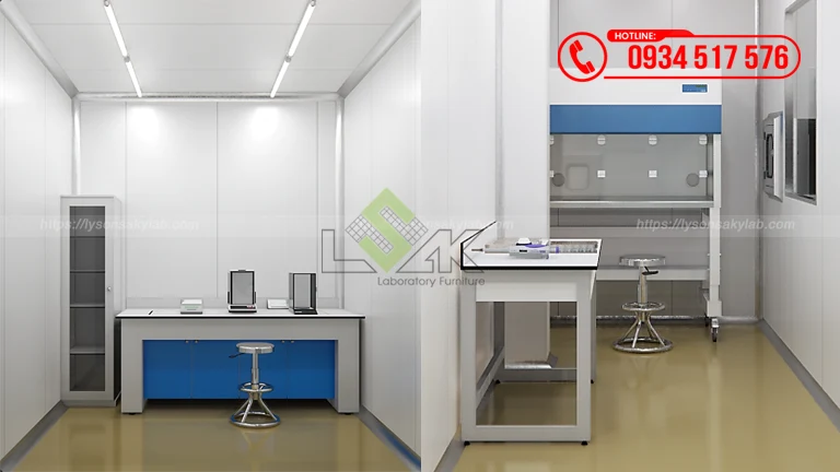 Thiết kế phòng lab Nhà máy Đông trùng Hạ thảo Hector Lavite