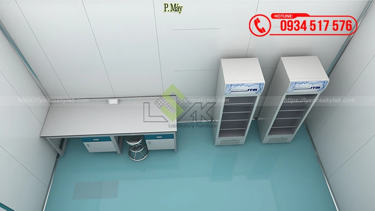 Thiết kế phòng lab R&D, QC Nhà máy sản xuất thuốc Thú Y và Thủy Sản Công ty Cổ Phần UV