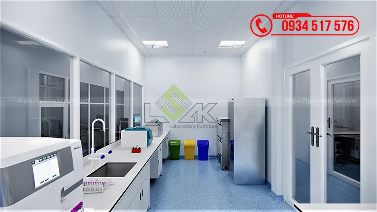 Thiết kế phòng xét nghiệm Bệnh viện Đa khoa Vạn An