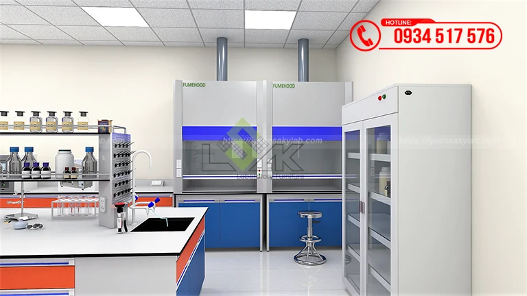 Thiết kế phòng lab Nhà máy Sản xuất Dầu khí Công ty Cổ phần Dầu khí Đông Phương (Orient Oil)