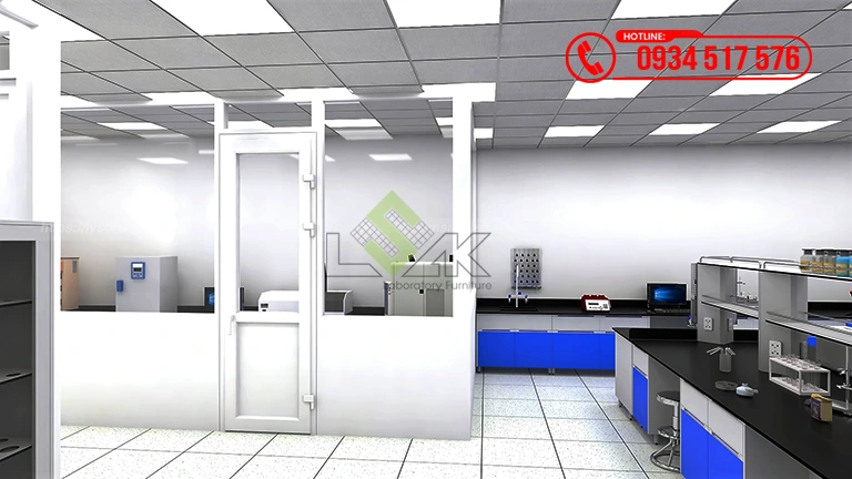 Thiết kế phòng lab Nhà máy sản xuất thức ăn chăn nuôi Công ty TNHH Hải Đại Vĩnh Long