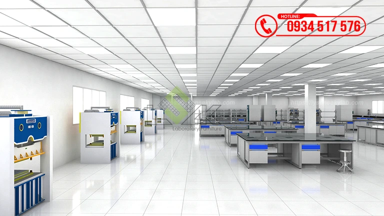 Thiết kế phòng lab R&D Nhà máy Công ty TNHH Coronet Việt Nam