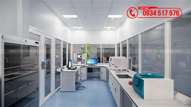 Thiết kế phòng xét nghiệm Bệnh viện Đa khoa Vạn An