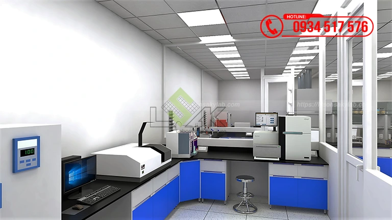 Thiết kế phòng lab Nhà máy sản xuất thức ăn chăn nuôi Công ty TNHH Hải Đại Vĩnh Long