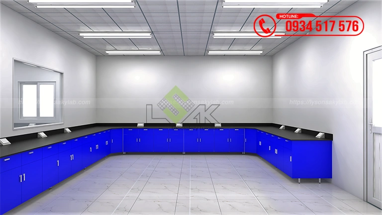 Thiết kế phòng lab R&D Công ty TNHH Nan Pao Materials Việt Nam