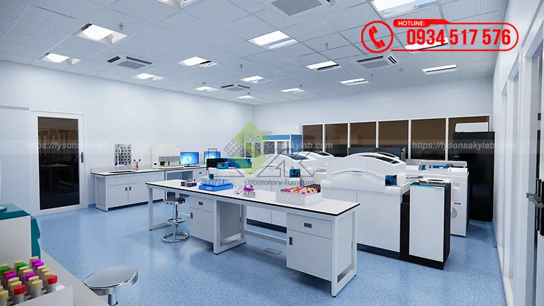 Thiết kế phòng xét nghiệm Bệnh viện Đa khoa Vạn An