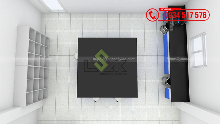 Thiết kế phòng lab Công ty TNHH Xindadong Textiles (Việt Nam) Giai đoạn 2