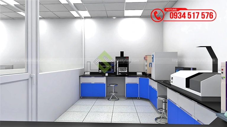Thiết kế phòng lab Nhà máy sản xuất thức ăn chăn nuôi Công ty TNHH Hải Đại Vĩnh Long