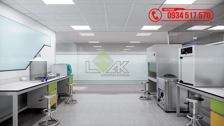 Thiết kế phòng lab Nghiên cứu và Phát triển (R&D) Công Nghệ Enzyme