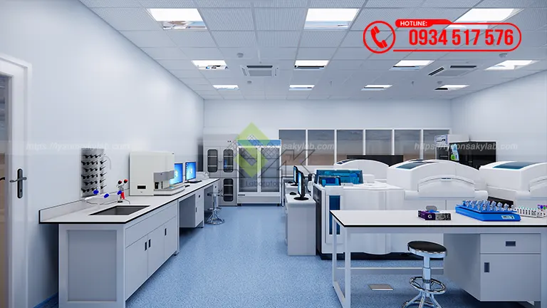 Thiết kế phòng xét nghiệm Bệnh viện Đa khoa Vạn An