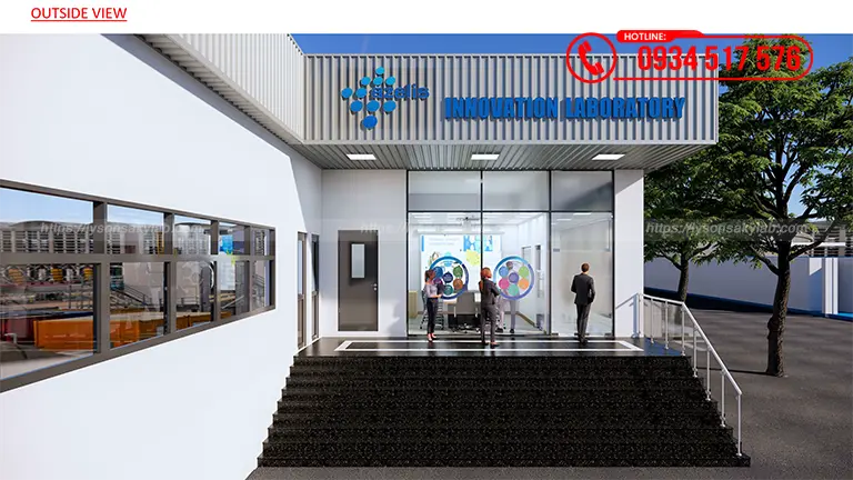 Thiết kế phòng lab Innovation Center Công ty TNHH Azelis Việt Nam