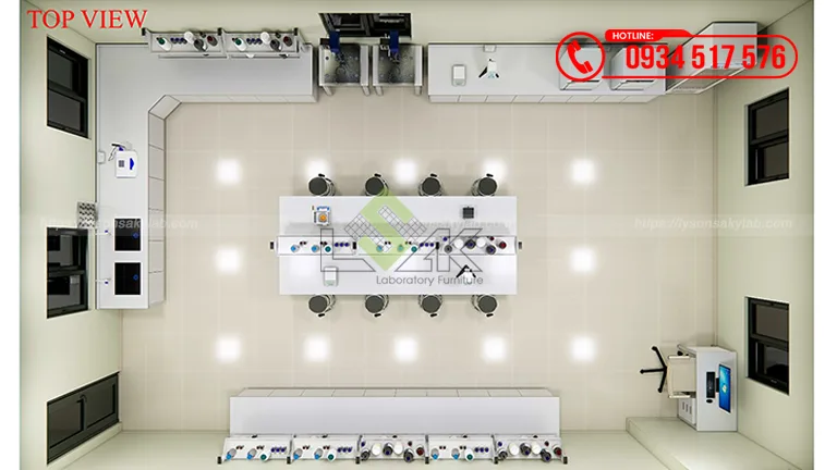 Thiết kế phòng lab Nhà máy sản xuất sơn Công ty TNHH Specialty Polymers Saigon