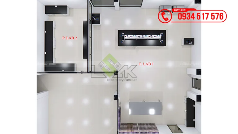 Thiết kế phòng lab Nhà máy hóa chất, thuốc nhuộm cho ngành dệt may Công ty TNHH Quốc Tế Kim Điền (J&J Dyestuff Group)